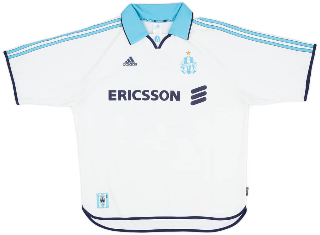 1999-00 Olympique Marseille Home Shirt Luccin #26 - 8/10 - (XL)