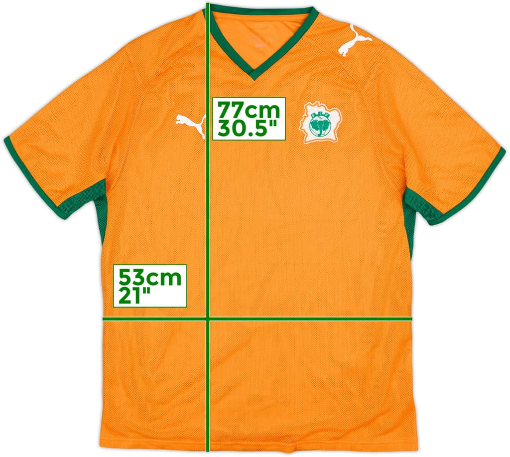 2008-10 Ivory Coast Home Shirt - 9/10 - (L)