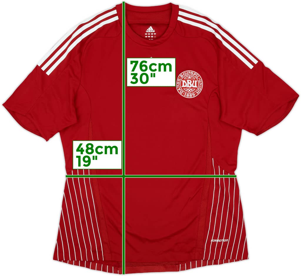 2007-10 Denmark Player Issue Home Shirt - 9/10 - (L)