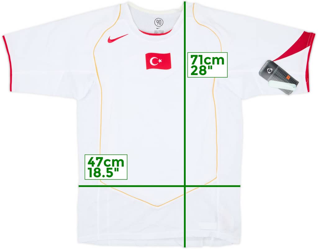 2004-06 Turquía Camiseta de visitante (S)