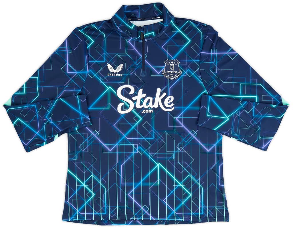 2024-25 Everton Castore Pre-Match 1/4 Zip Top (Women's XL)
