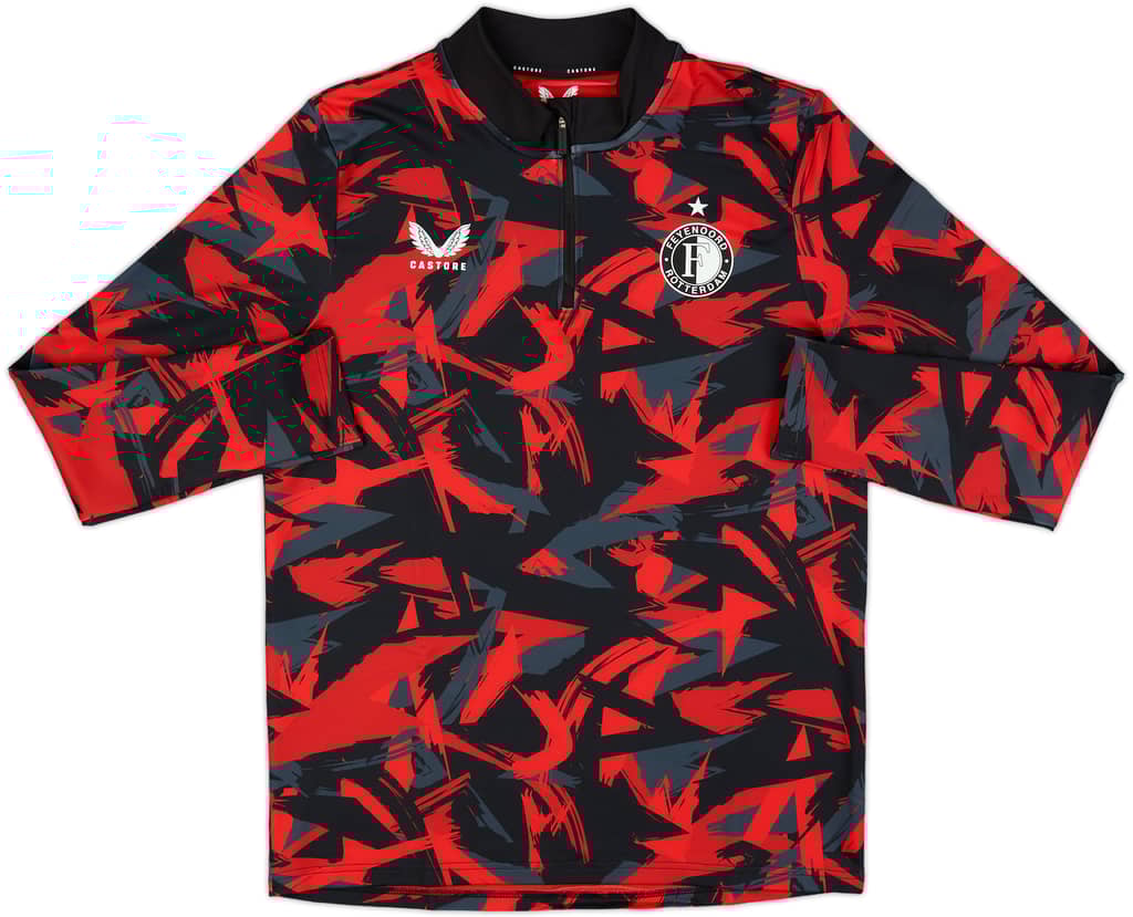 2024-25 Feyenoord Castore Pre-Match 1/4 Zip Top (M)