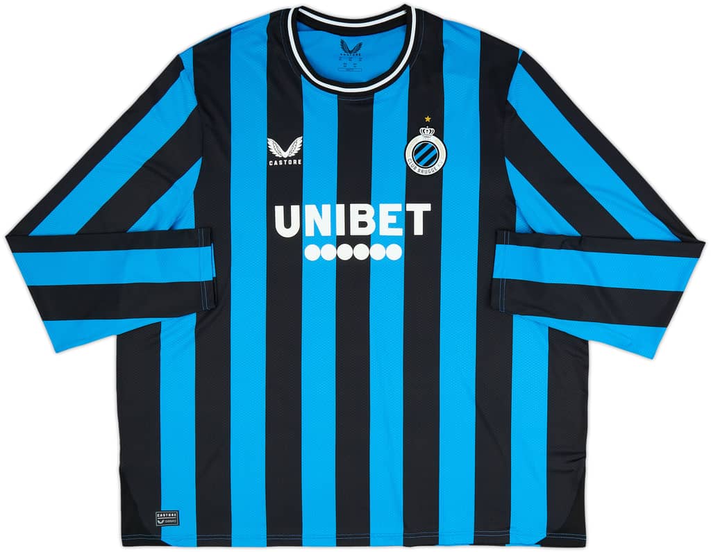 2024-25 Club Brugge Authentic Home L/S Shirt (4XL)