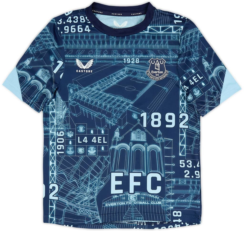 2024-25 Everton Castore Pre-Match Shirt (M.Kids)