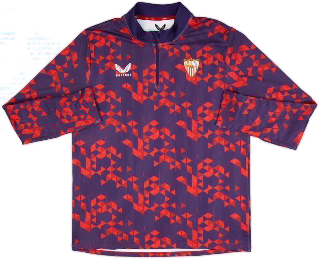 2024-25 Sevilla Castore 1/4 Zip Pre-Match Top