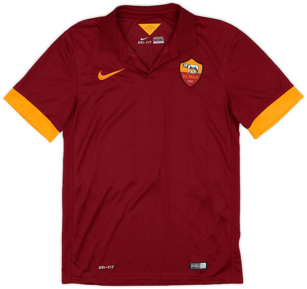 2014-15 Roma Home Shirt De Rossi #16 - 9/10 - (S)