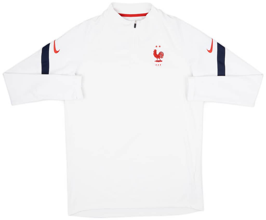 2020-21 France Nike 1/4 Zip Training Top - 8/10 - (L)