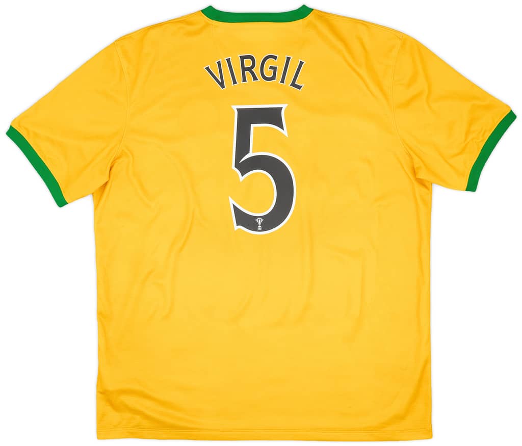 2013-14 Celtic Away Shirt Virgil #5 - 8/10 - (XL)