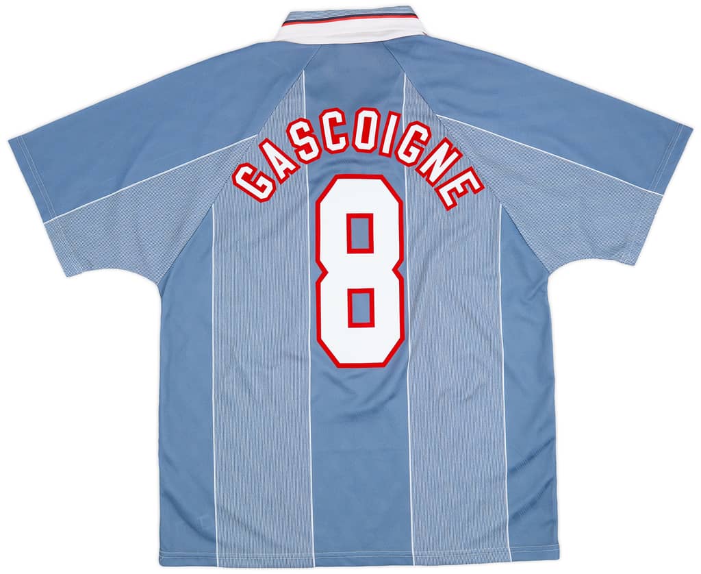 1996-97 England Away Shirt Gascoigne #8 - 9/10 - (L)