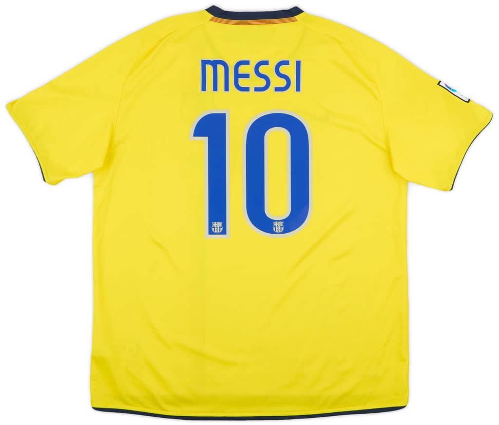 2008-10 Barcelona Away Shirt Messi #10 - 7/10 - (XL)