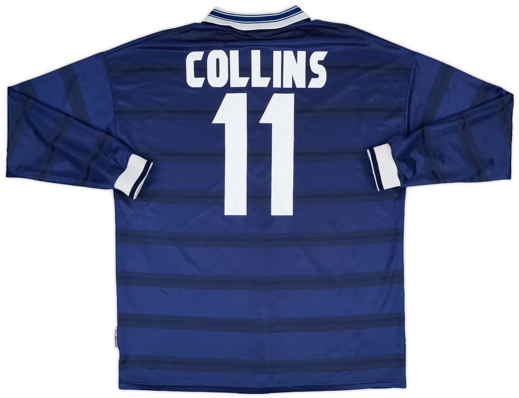 1998-00 Scotland Home L/S Shirt Collins #11 - 6/10 - (XXL)