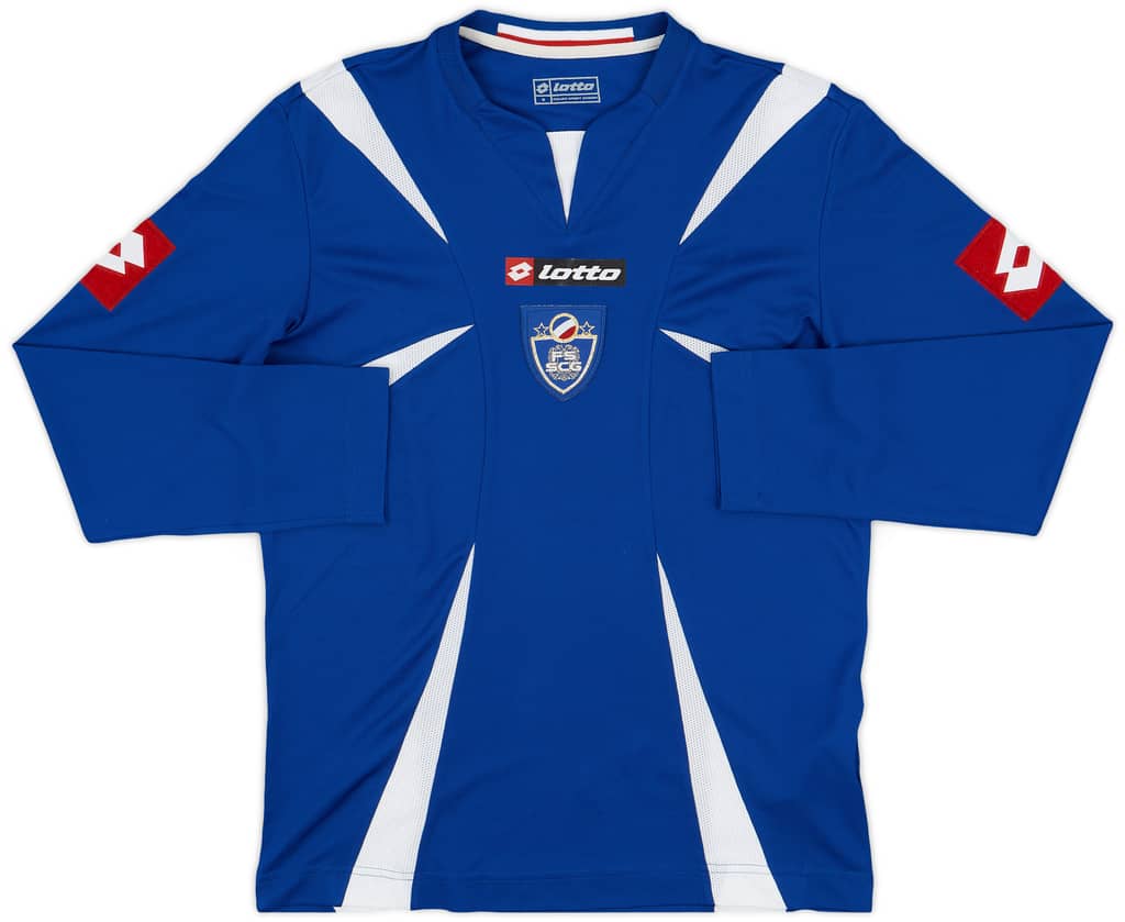 2006-08 Serbia and Montenegro Home L/S Shirt - 8/10 - (S)