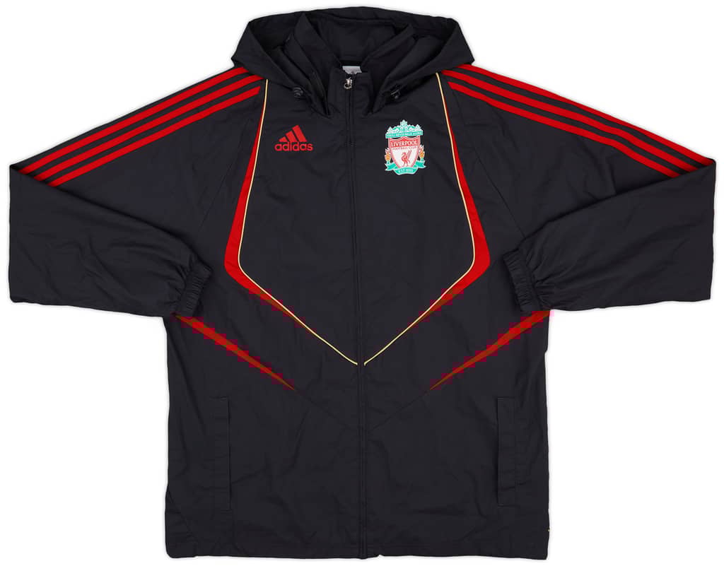 2009-10 Liverpool adidas Hooded Rain Jacket - 5/10 - (M)