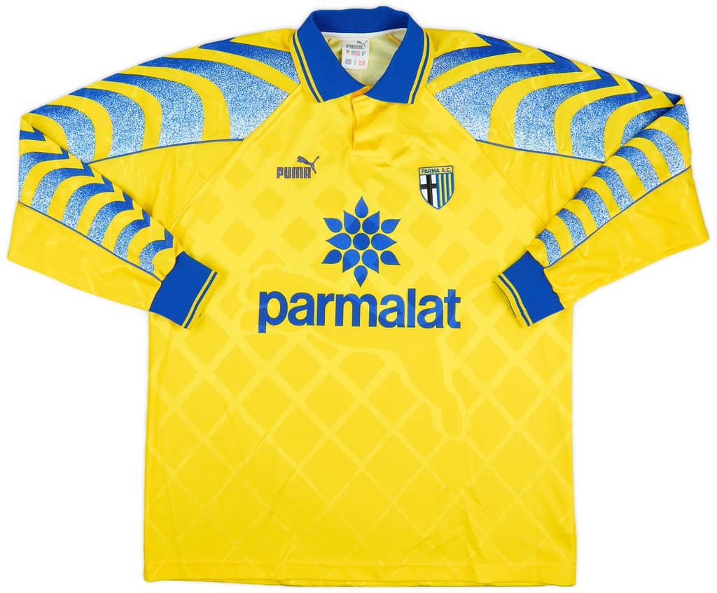 1995-96 Parma Third L/S Shirt Zola #10 - 8/10 - (L)