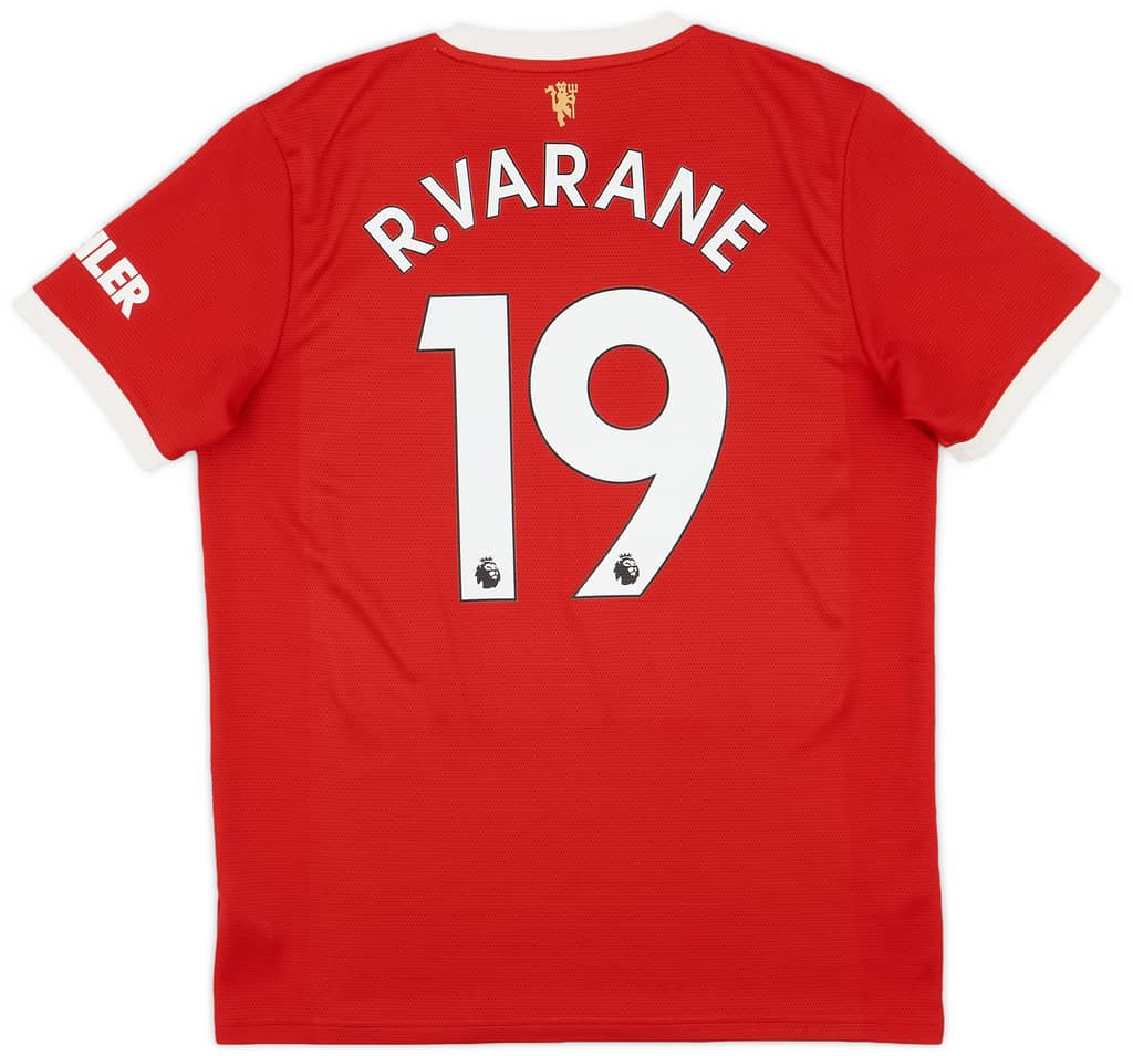 2021-22 Manchester United Home Shirt Varane #19 - 8/10 - (L)