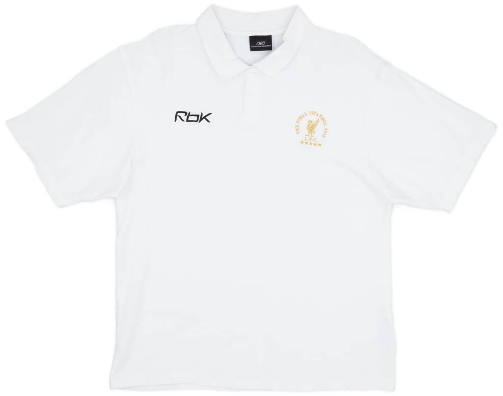 2005-06 Liverpool 'Istanbul 2005' Reebok Polo Shirt - 9/10 - (L)