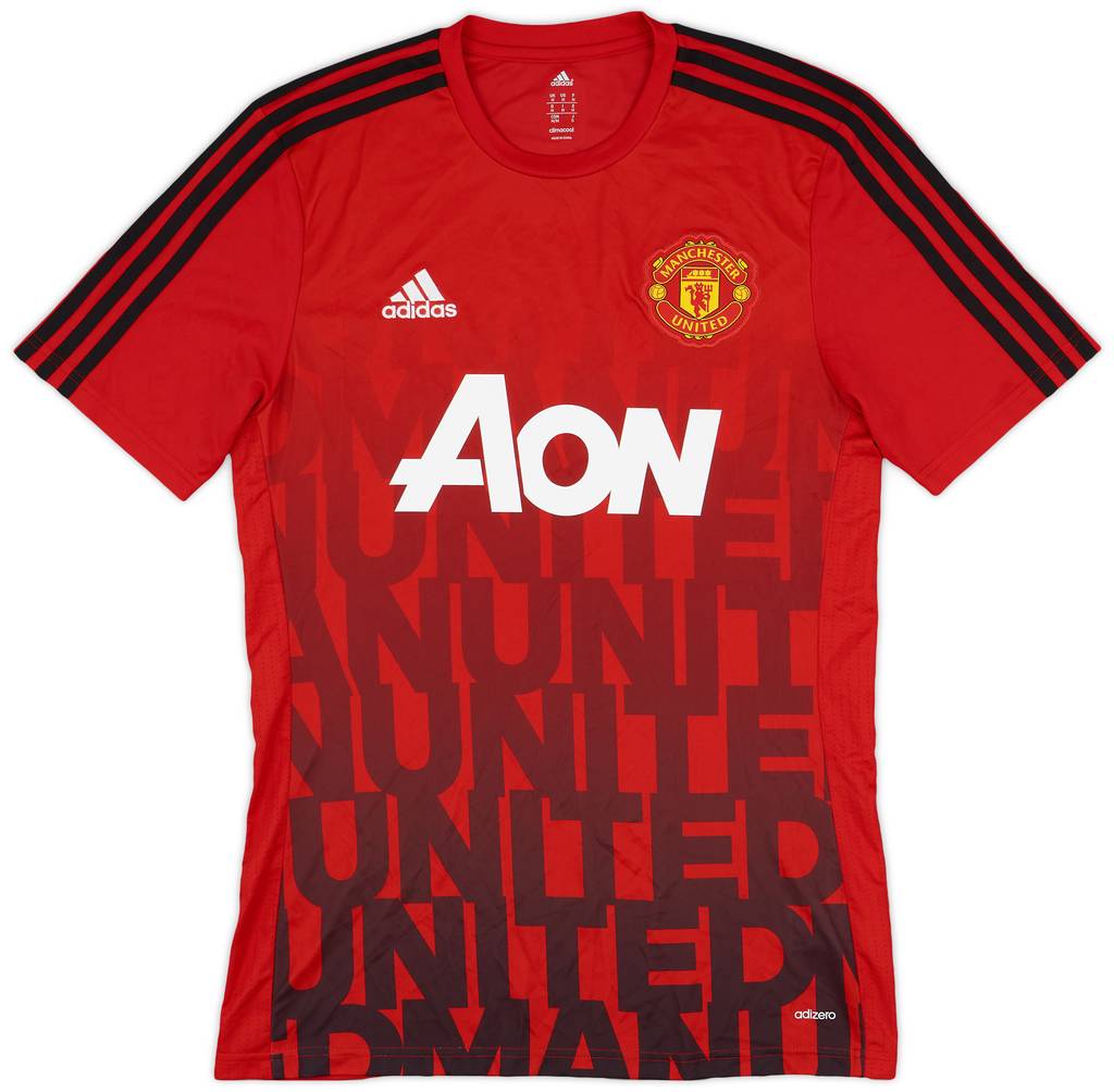 2015-16 Manchester United adizero Training Shirt - 8/10 - (M)