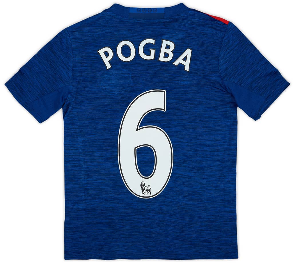 2016-17 Manchester United Away Shirt Pogba #6 - 8/10 - (S.Boys)