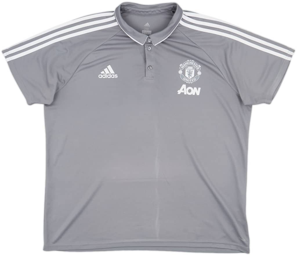 2017-18 Manchester United adidas Polo Shirt - 9/10 - (XXL)