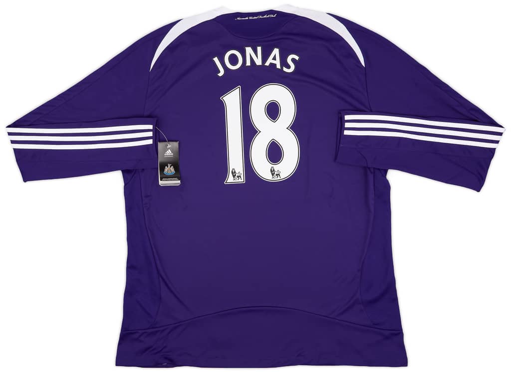 2008-09 Newcastle United Away L/S Shirt Jonas #18 (XXL)