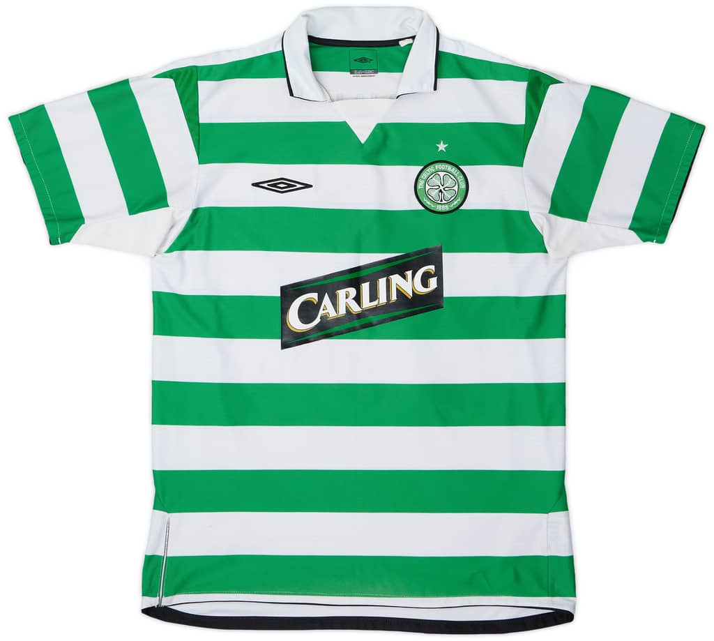 2004-05 Celtic Home Shirt Lennon #18 - 8/10 - (L)