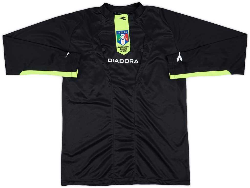 2009-10 Italy Diadora Referee L/S Shirt - 9/10 - (S)