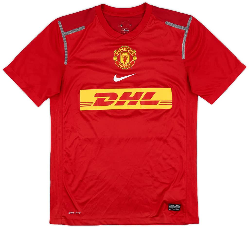 2012-13 Manchester United Player Issue Nike Training Shirt - 8/10 - (S)