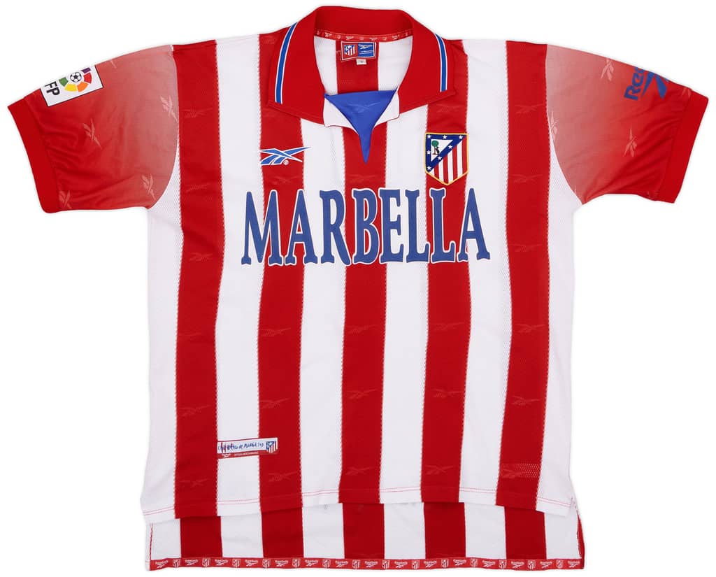 1998-99 Atletico Madrid Home Shirt - 8/10 - (L)