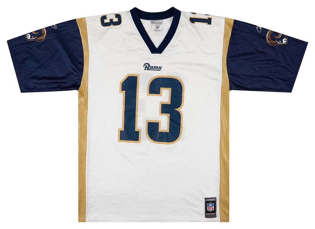 2001 St. Louis Rams Warner #13 Reebok Jersey (Away) XL