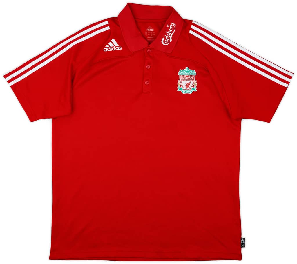 2008-09 Liverpool adidas Polo Shirt - 7/10 - (XL)