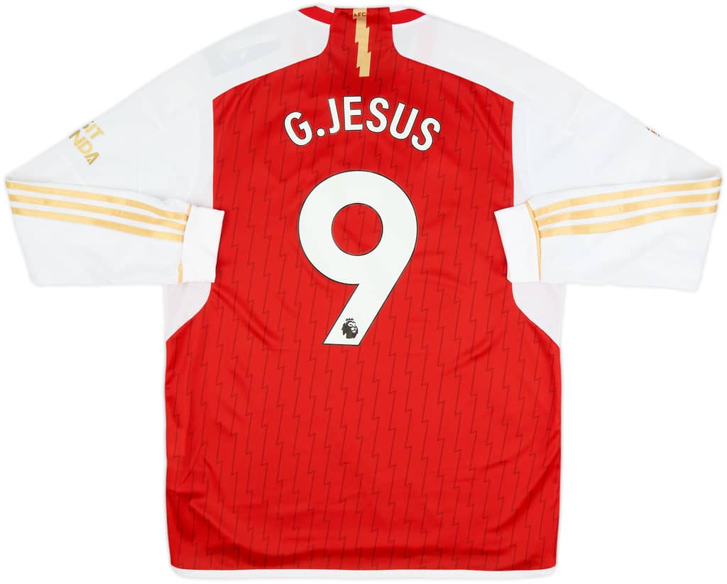 2023-24 Arsenal Home L/S Shirt G.Jesus #9 (XL)