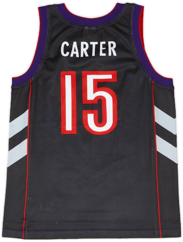 1999-03 Toronto Raptors Carter #15 Champion Away Jersey - 9/10 - (XS)