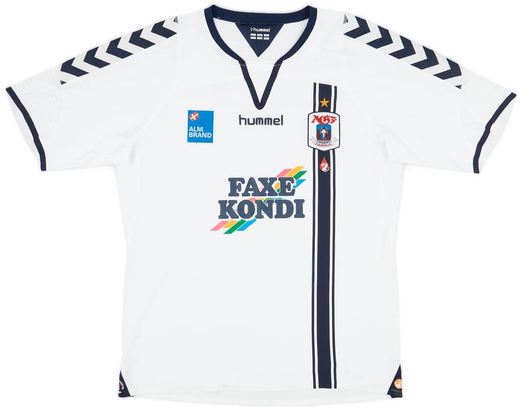 2010-11 AGF Aarhus Player Issue Home Shirt - 10/10 - (XL)