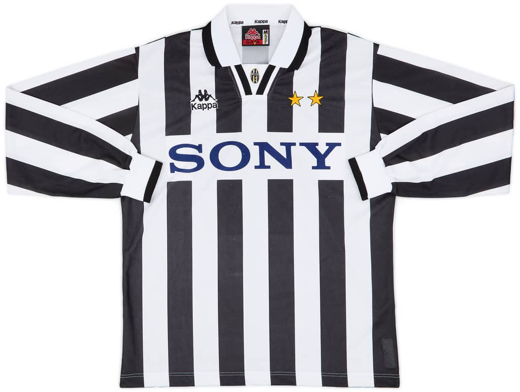 1995-97 Juventus Home L/S Shirt - 8/10 - (M)