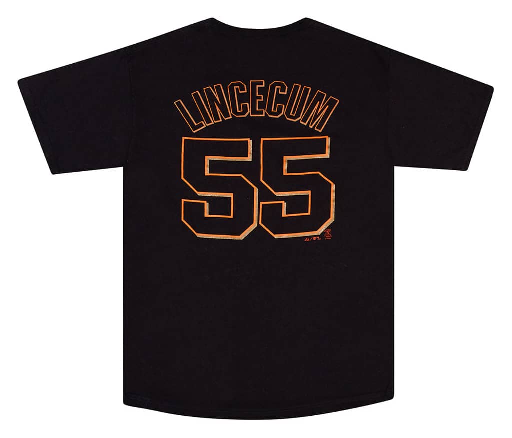 2010 San Francisco Giants Lincecum #55 Majestic Tee L