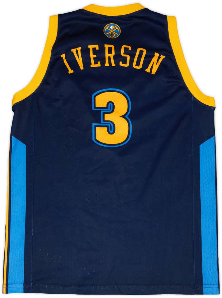 2006-08 Denver Nuggets Iverson #3 Champion Alternate Jersey - 9/10 - (L)