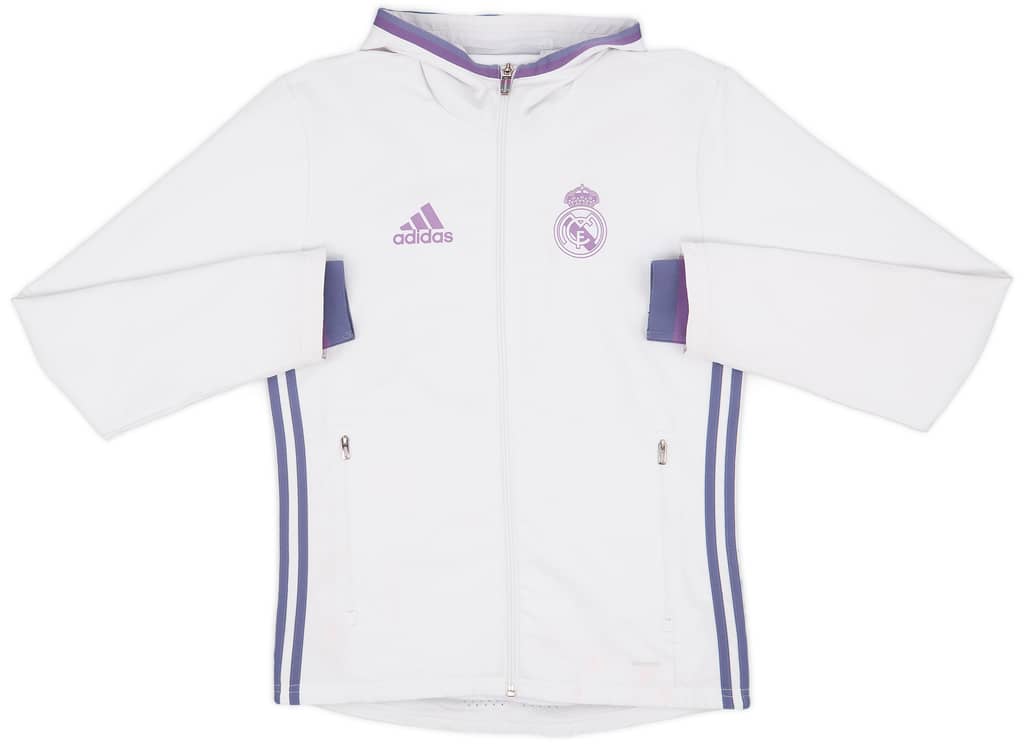 2016-17 Real Madrid adidas Hooded Track Jacket - 6/10 - (M)