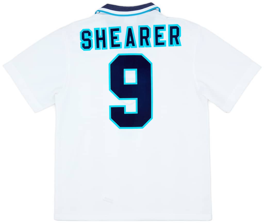 1995-97 England Home Shirt Shearer #9 - 9/10 - (L)