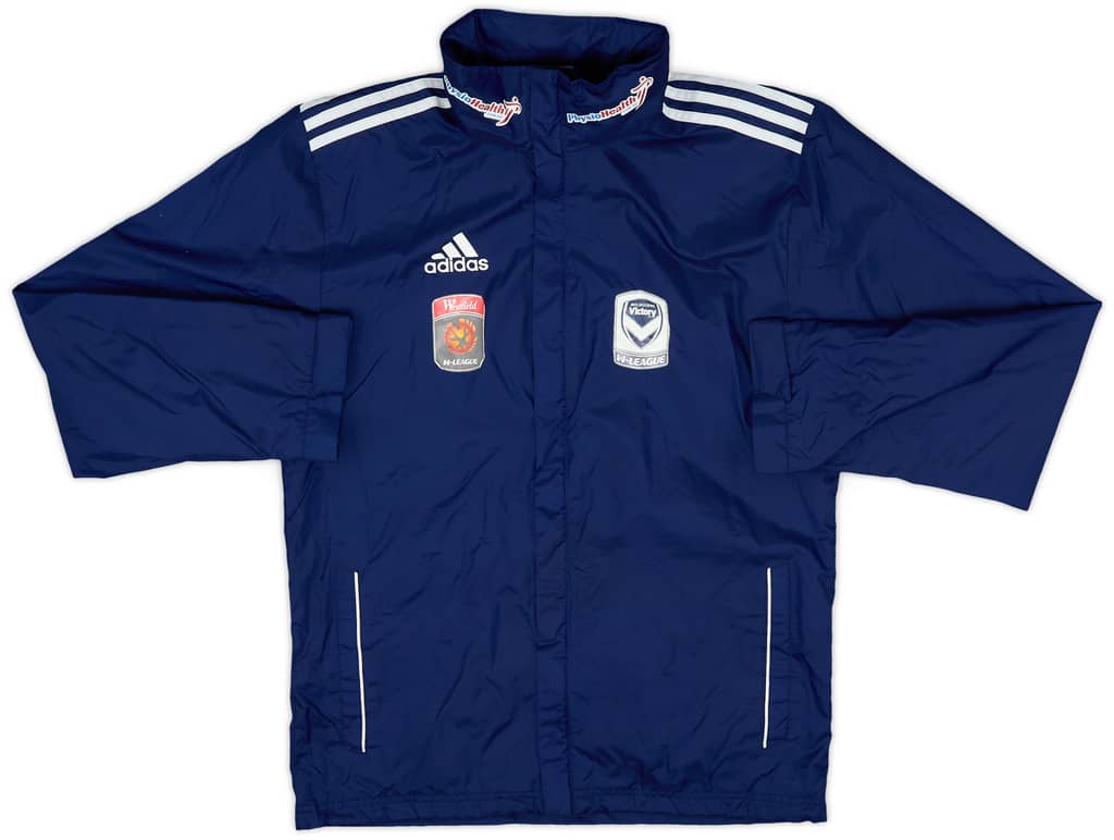 2014-15 Melbourne Victory adidas Hooded Rain Jacket - 7/10 - (S)