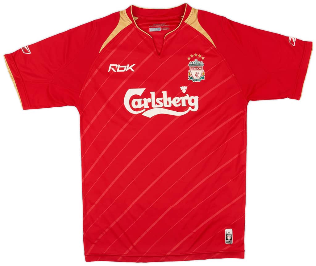 2005-06 Liverpool CL Home Shirt - 5/10 - (S)
