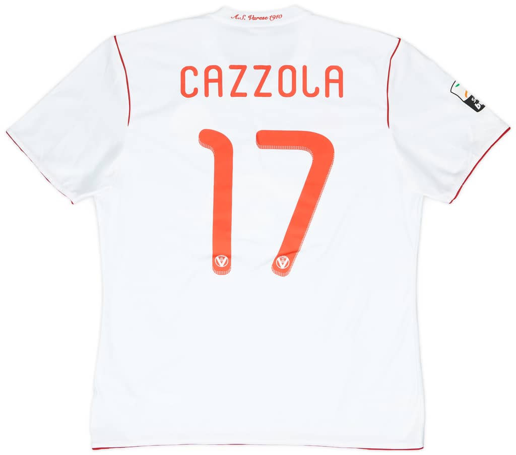 2011-12 Varese Match Issue Away Shirt Cazzola #17