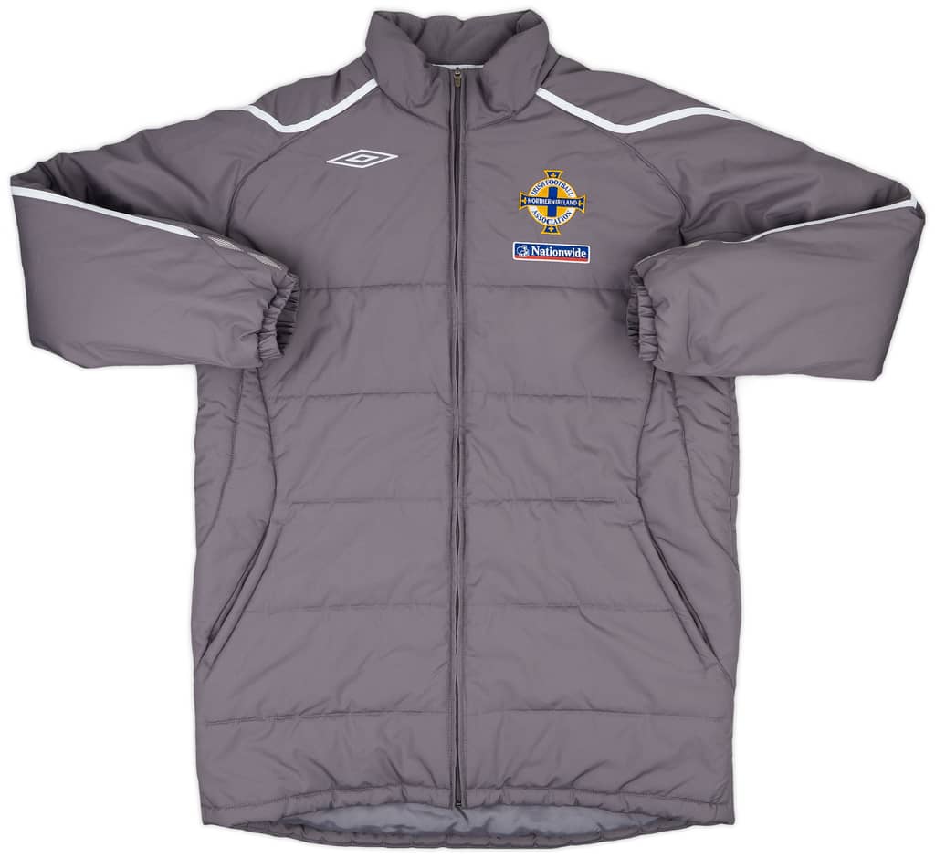 2005-06 Northern Ireland Umbro Padded Bench Coat - 8/10 - (L)