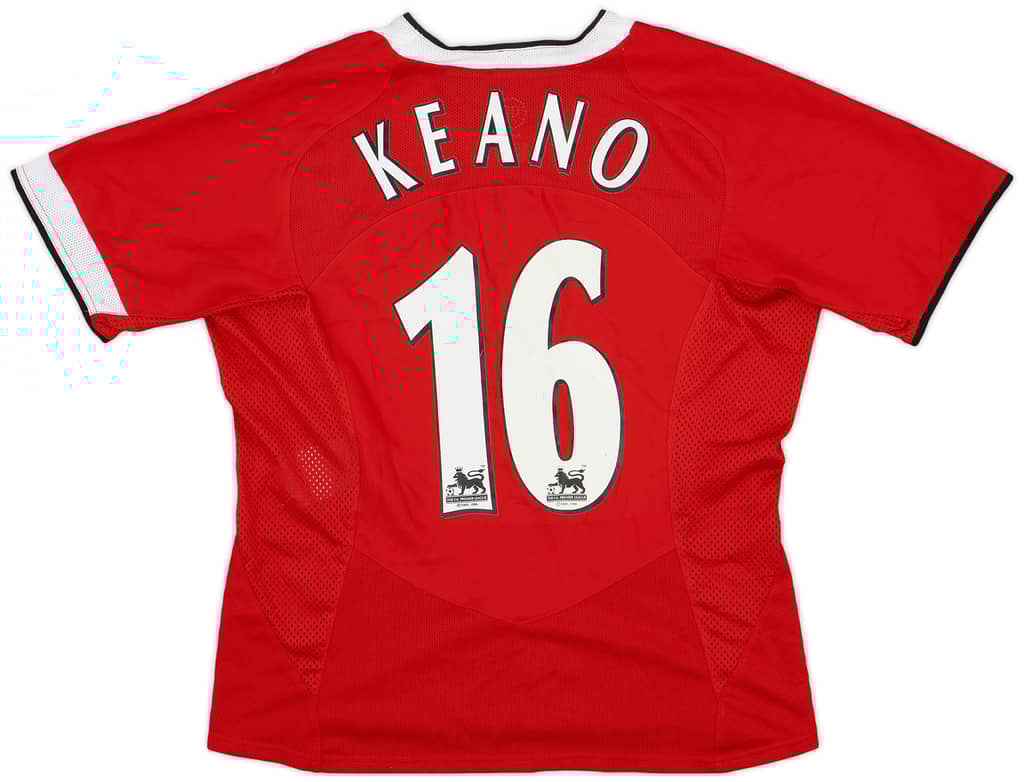 2004-06 Manchester United Home Shirt Keano #16 - 7/10 - (Women's L)