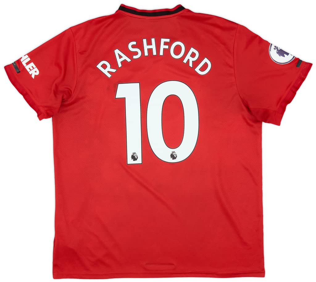 2019-20 Manchester United Home Shirt Rashford #10 - 6/10 - (XL)