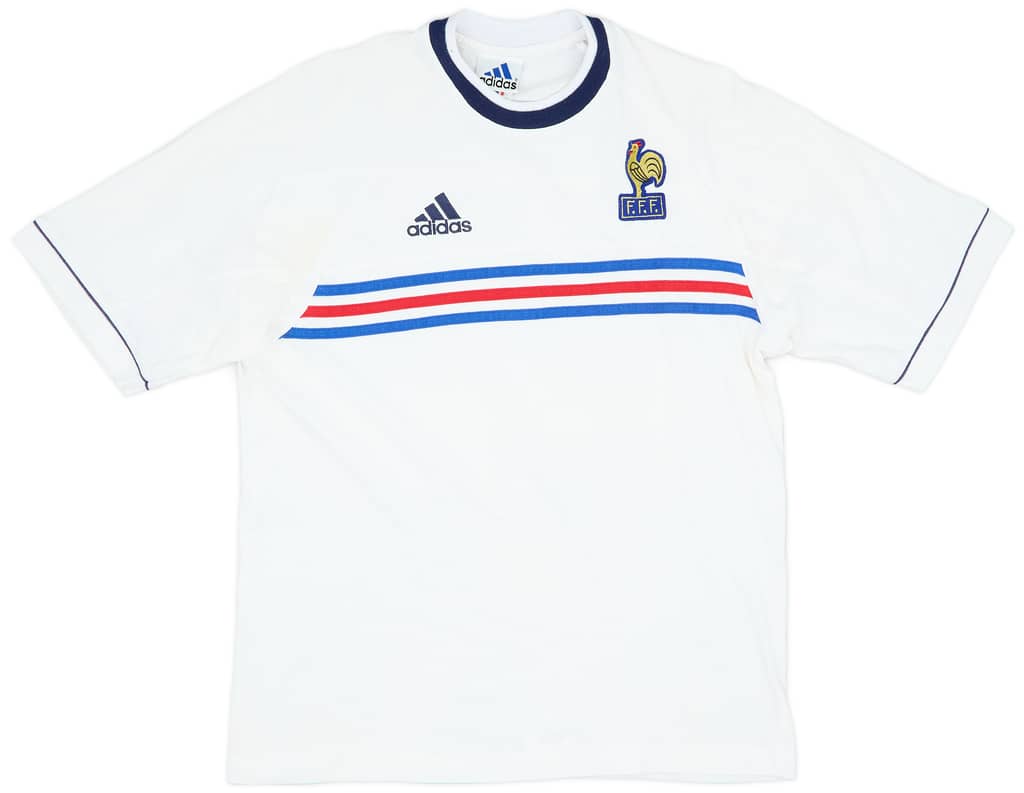 1998-00 France adidas Cotton Tee - 8/10 - (S/M)