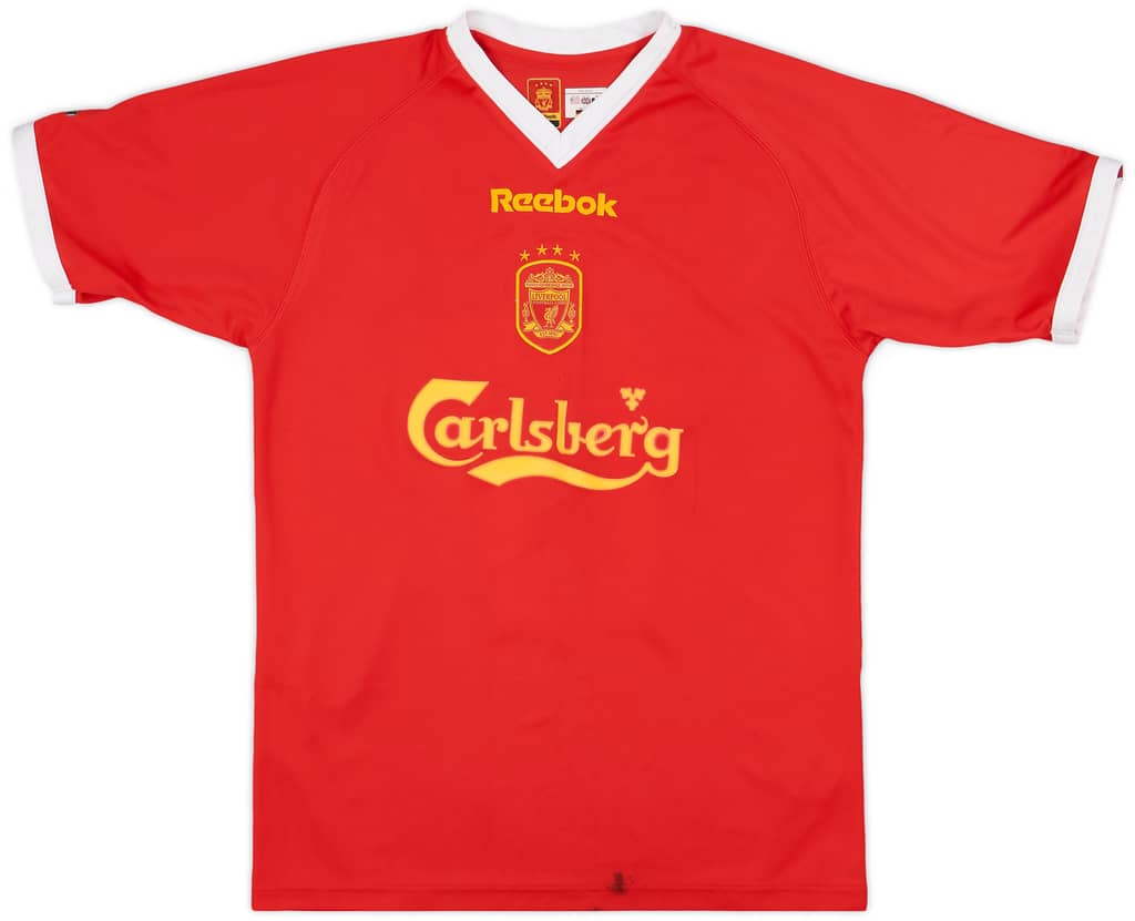 2001-03 Liverpool CL Shirt Gerrard #17 - 5/10 - (S)