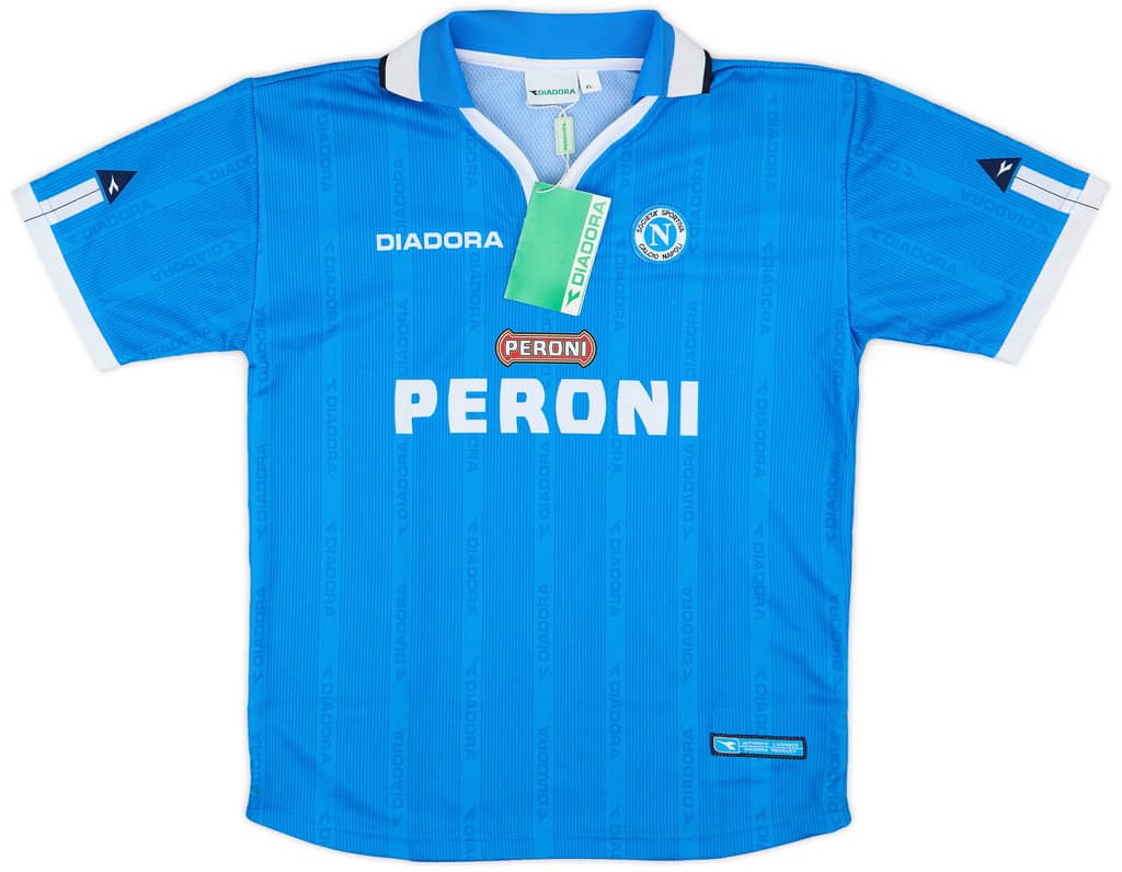 2001-02 Napoli Home Shirt (XL.Boys)