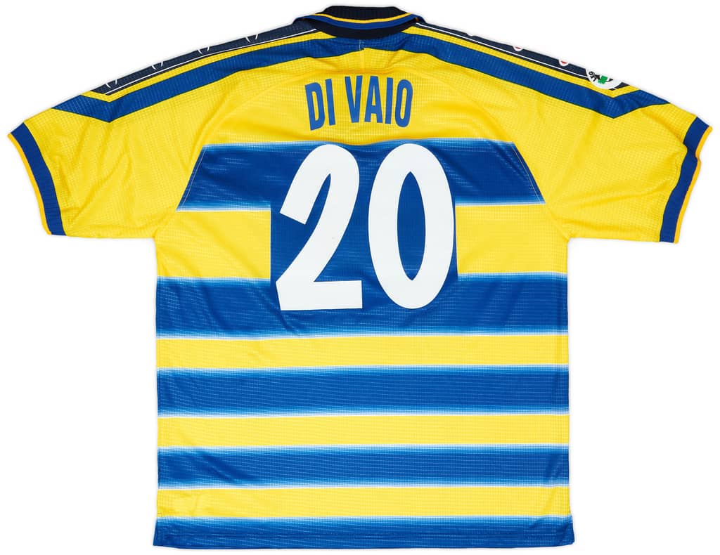 1999-00 Parma Match Worn Home Shirt Di Vaio #20