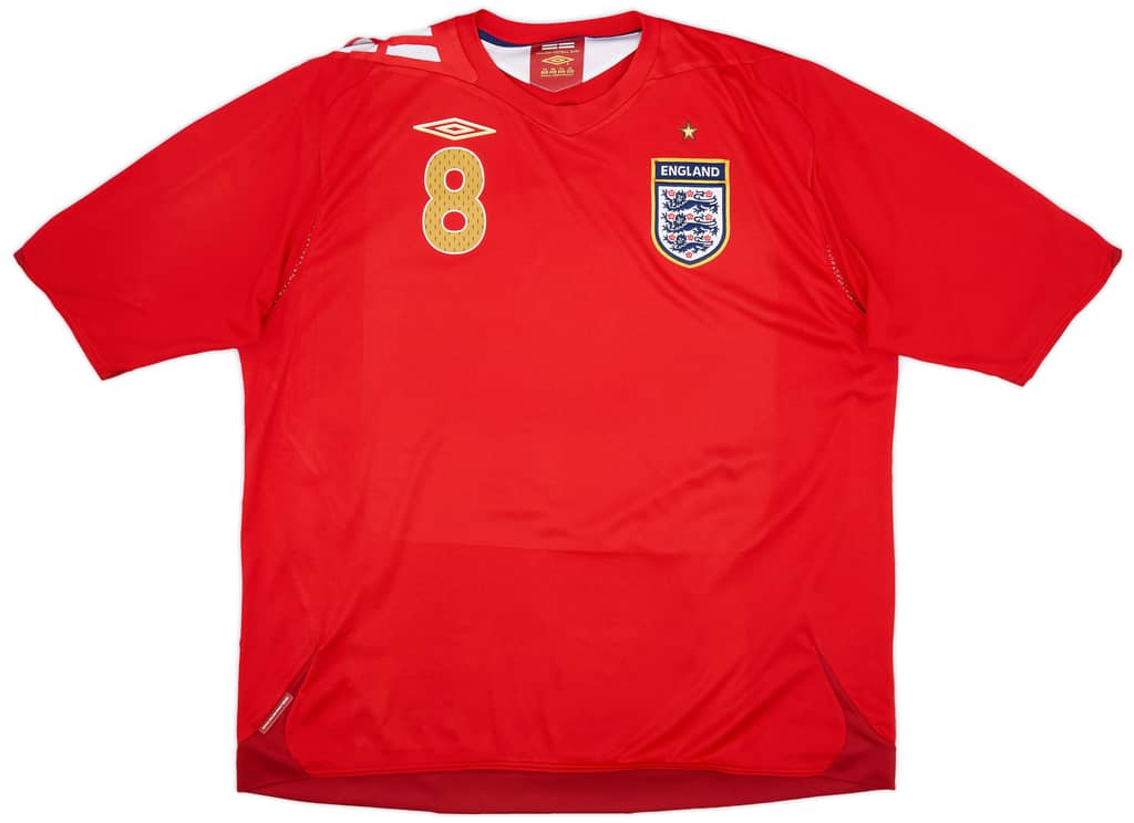 2006-08 England Away Shirt Lampard #8 - 7/10 - (XXL)