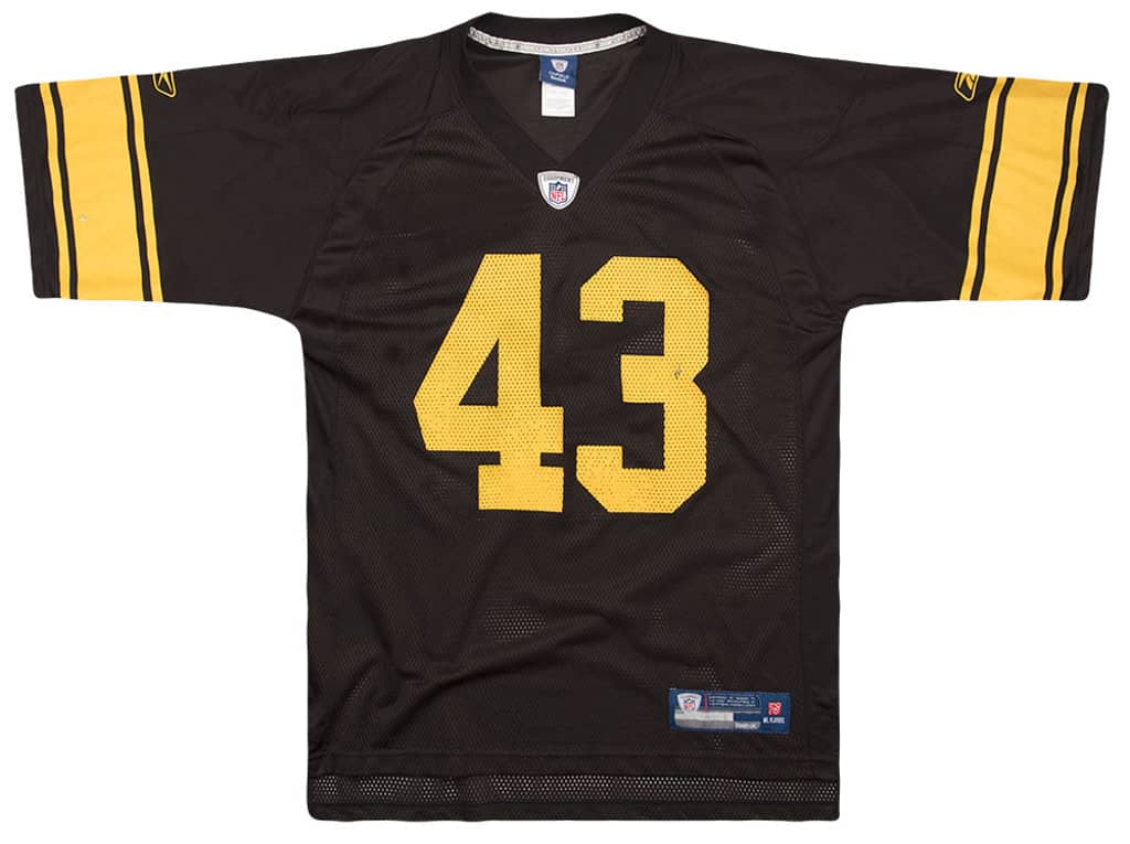 2008-11 Pittsburgh Steelers Polamalu #43 Reebok On Field Jersey (Alternate) L